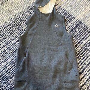 Reebok Charcoal Sleeveless Hoodie